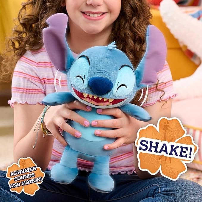 Just Play - Peluche musicale Disney Crack Me Up di Stitch 28cm in Animali di peluche Centro Bimbo - Siderno, commercioVirtuoso.it