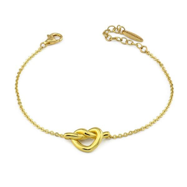 Bottega Boccadamo Bracciale placcato oro giallo con cuore traforato centrale in Bracciali Alba Gioielli - Casoria, commercioVirtuoso.it