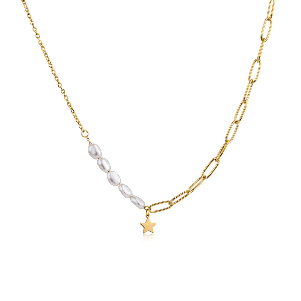 Ops Object - collana con perle e pendente stella DARLING