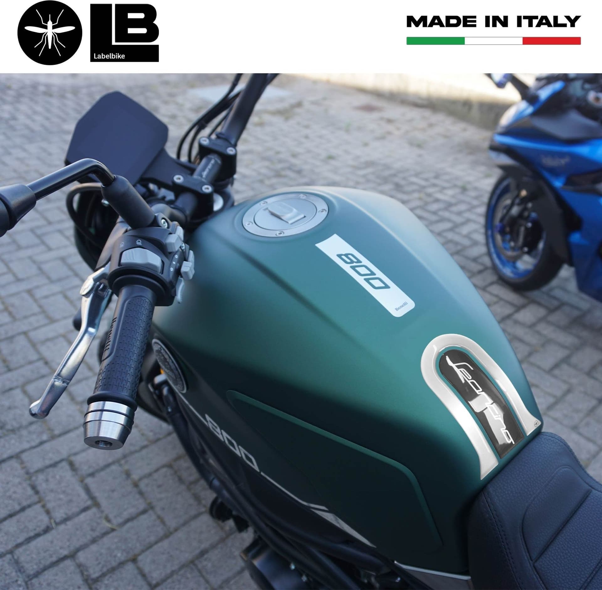Paraserbatoio resina gel 3D protezione moto compatibile con Benelli Leoncino 800 in Decalcomanie adesivi e magneti LabelBike - Bibbiano, commercioVirtuoso.it