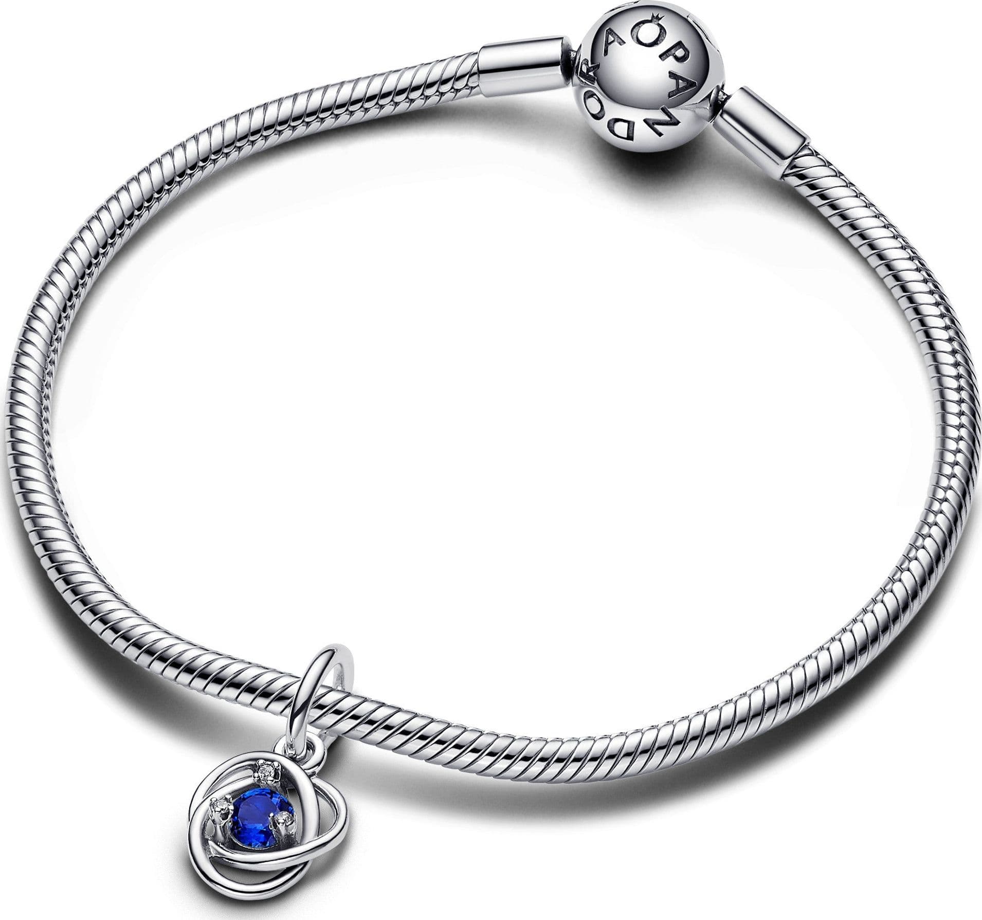 Pandora - Charm Pendente Cerchio Eterno Blu Settembre in Bead Charm Alba Gioielli - Casoria, commercioVirtuoso.it