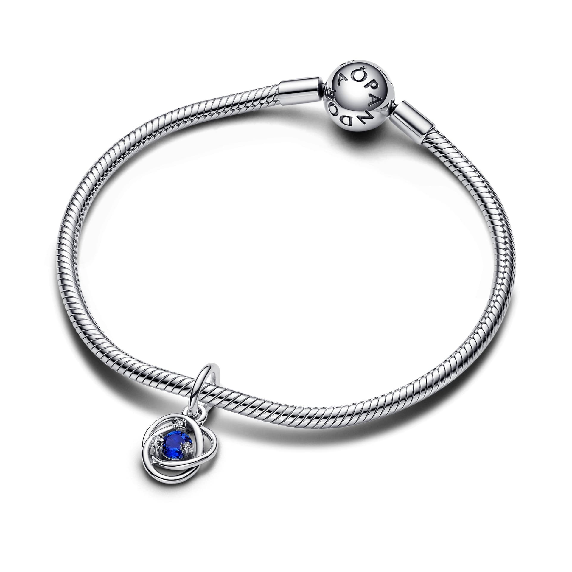 Pandora - Charm Pendente Cerchio Eterno Blu Settembre in Bead Charm Alba Gioielli - Casoria, commercioVirtuoso.it