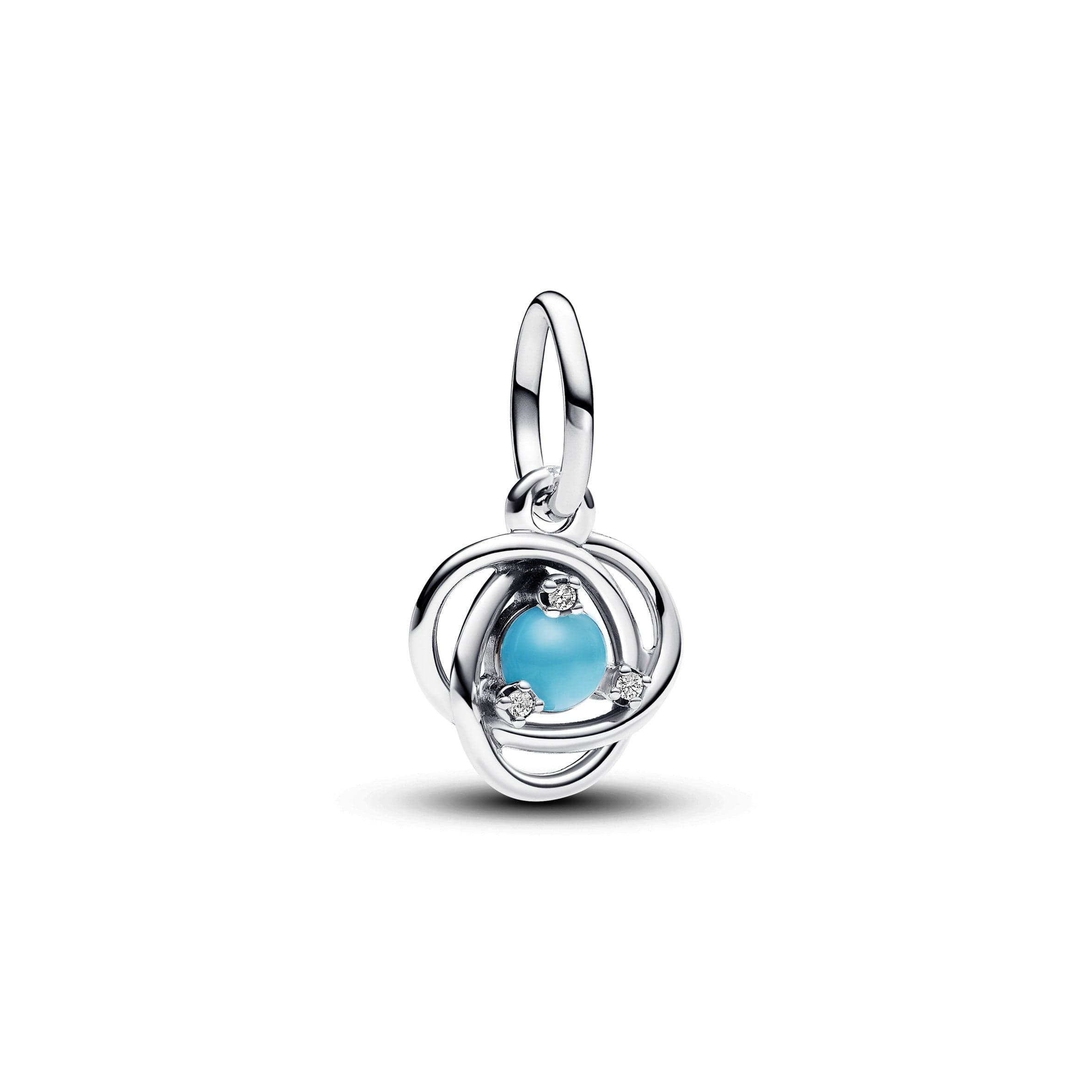 Pandora - Charm Pendente Cerchio Eterno Turchese Dicembre