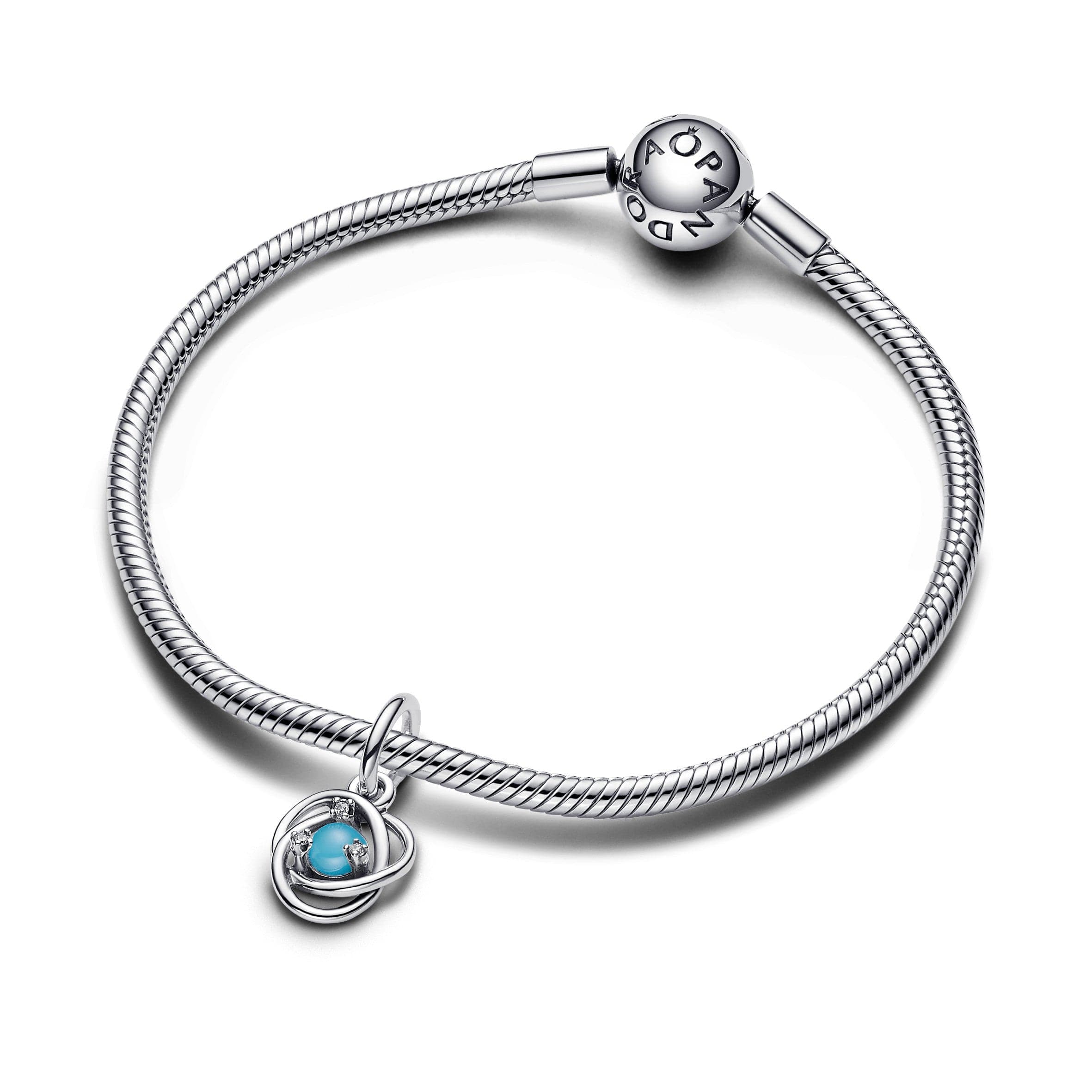 Pandora - Charm Pendente Cerchio Eterno Turchese Dicembre in Bead Charm Alba Gioielli - Casoria, commercioVirtuoso.it