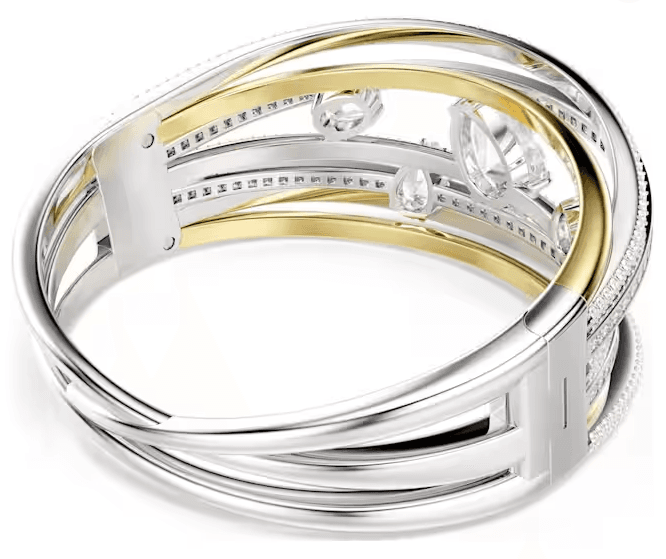 SWAROVSKI - Bracciale rigido Hyperbola Taglio misto, Bianco, Mix di finiture in Bracciali Alba Gioielli - Casoria, commercioVirtuoso.it