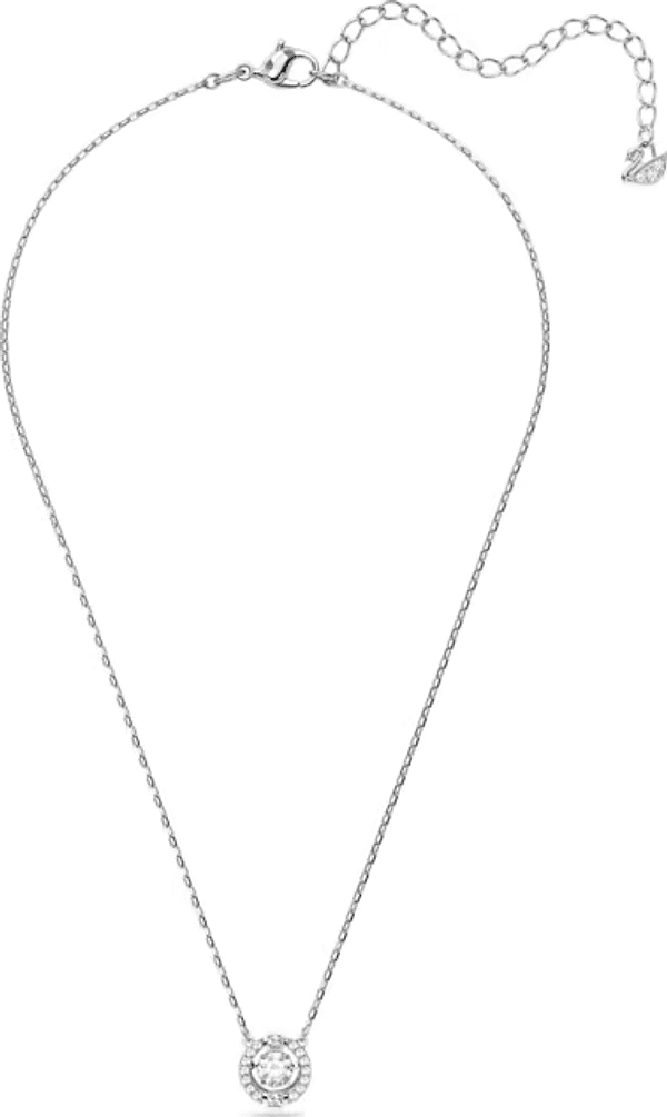 SWAROVSKI - Collana Una Taglio Round, Bianca, Placcato rodio in Collane Alba Gioielli - Casoria, commercioVirtuoso.it