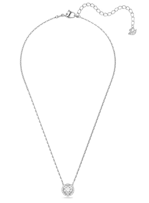 SWAROVSKI - Collana Una Taglio Round, Bianca, Placcato rodio in Collane Alba Gioielli - Casoria, commercioVirtuoso.it