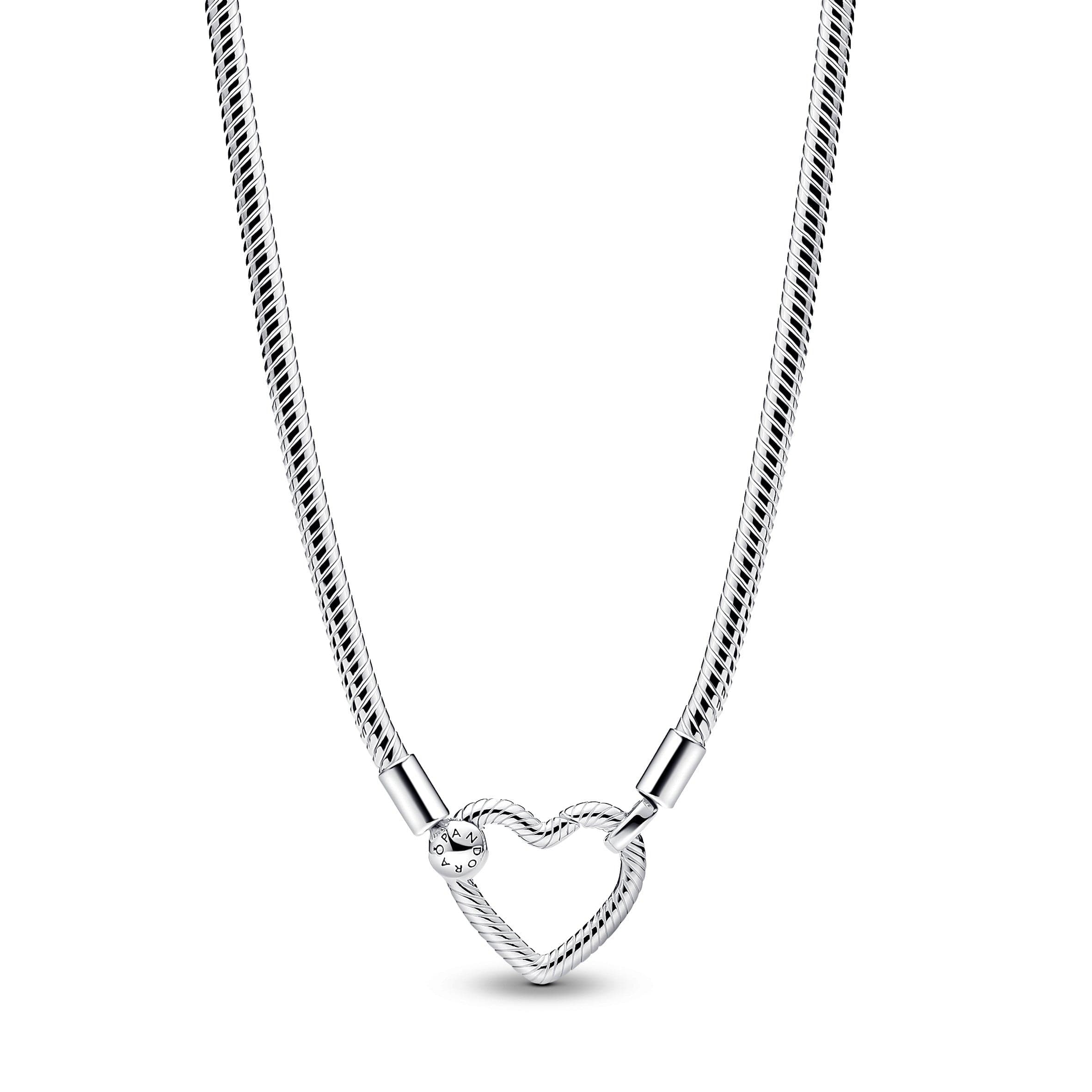 Pandora - Collana Maglia Snake Chiusura a Cuore