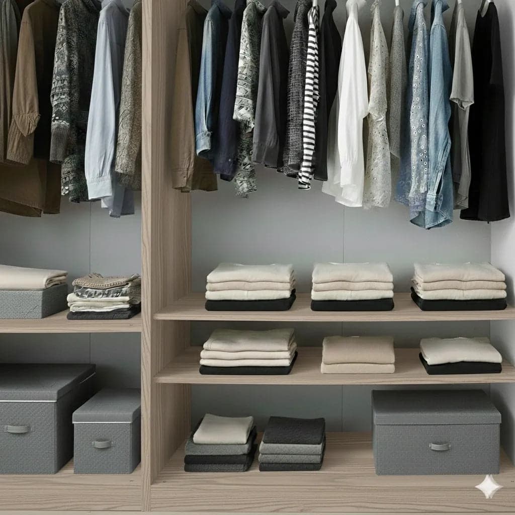 Ripiano di Legno per Armadio di Colore Olmo in prodotto Calandrelli - Napoli, commercioVirtuoso.it