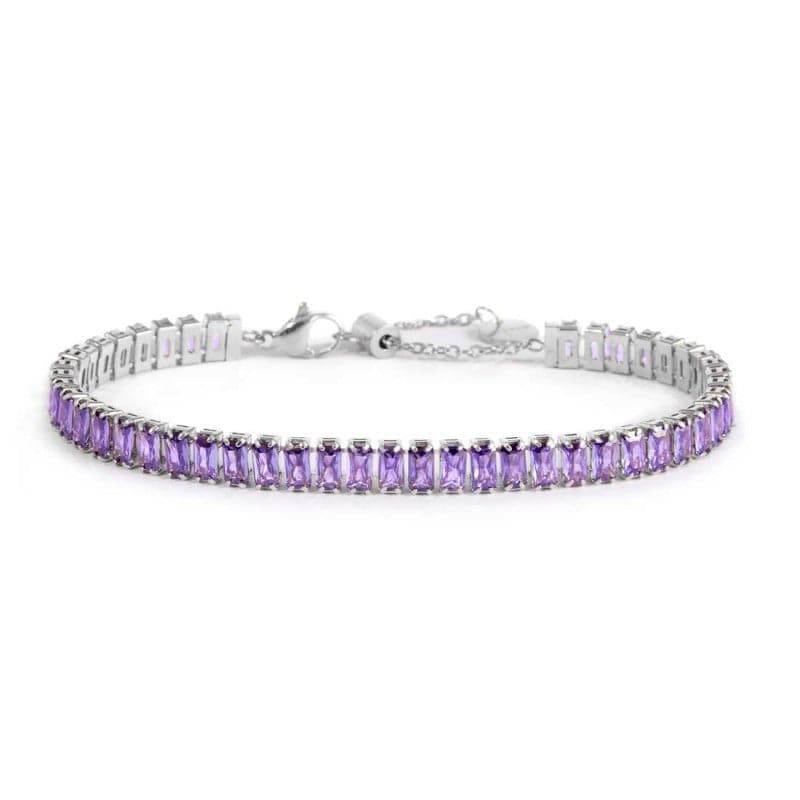 Marlù  Bracciale tennis zirconi baguette in Bracciali Alba Gioielli - Casoria, commercioVirtuoso.it