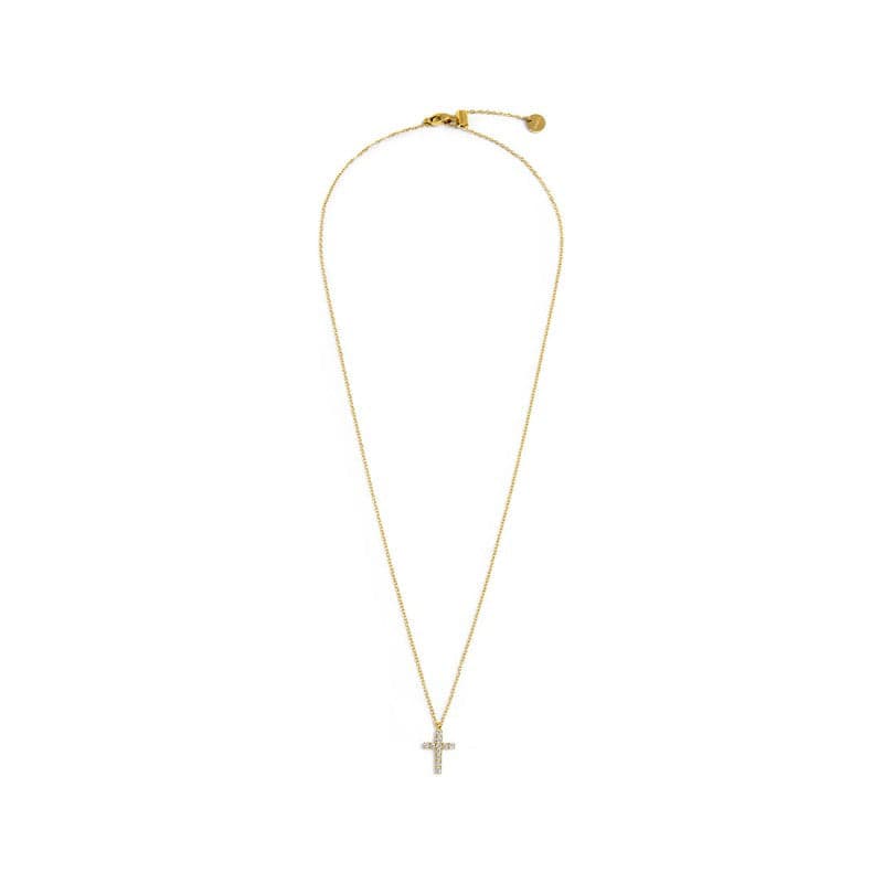 Marlù   Collana croce pendente 1,4cm con zirconi in Collane Alba Gioielli - Casoria, commercioVirtuoso.it
