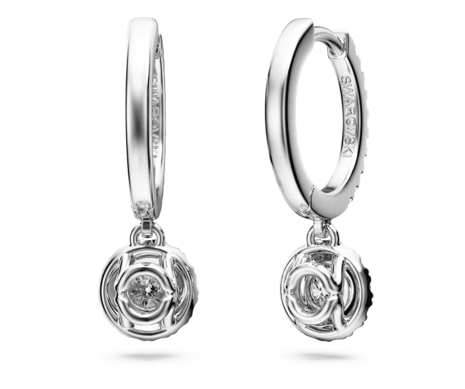 SWAROVSKI - Orecchini pendenti Eternity Taglio Round, Oro bianco in Orecchini Alba Gioielli - Casoria, commercioVirtuoso.it