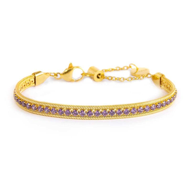 Marlù Bracciale tennis zirconi baguette catena snake squadrata in Bracciali Alba Gioielli - Casoria, commercioVirtuoso.it
