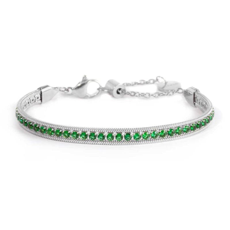Marlù Bracciale tennis zirconi baguette catena snake squadrata in Bracciali Alba Gioielli - Casoria, commercioVirtuoso.it