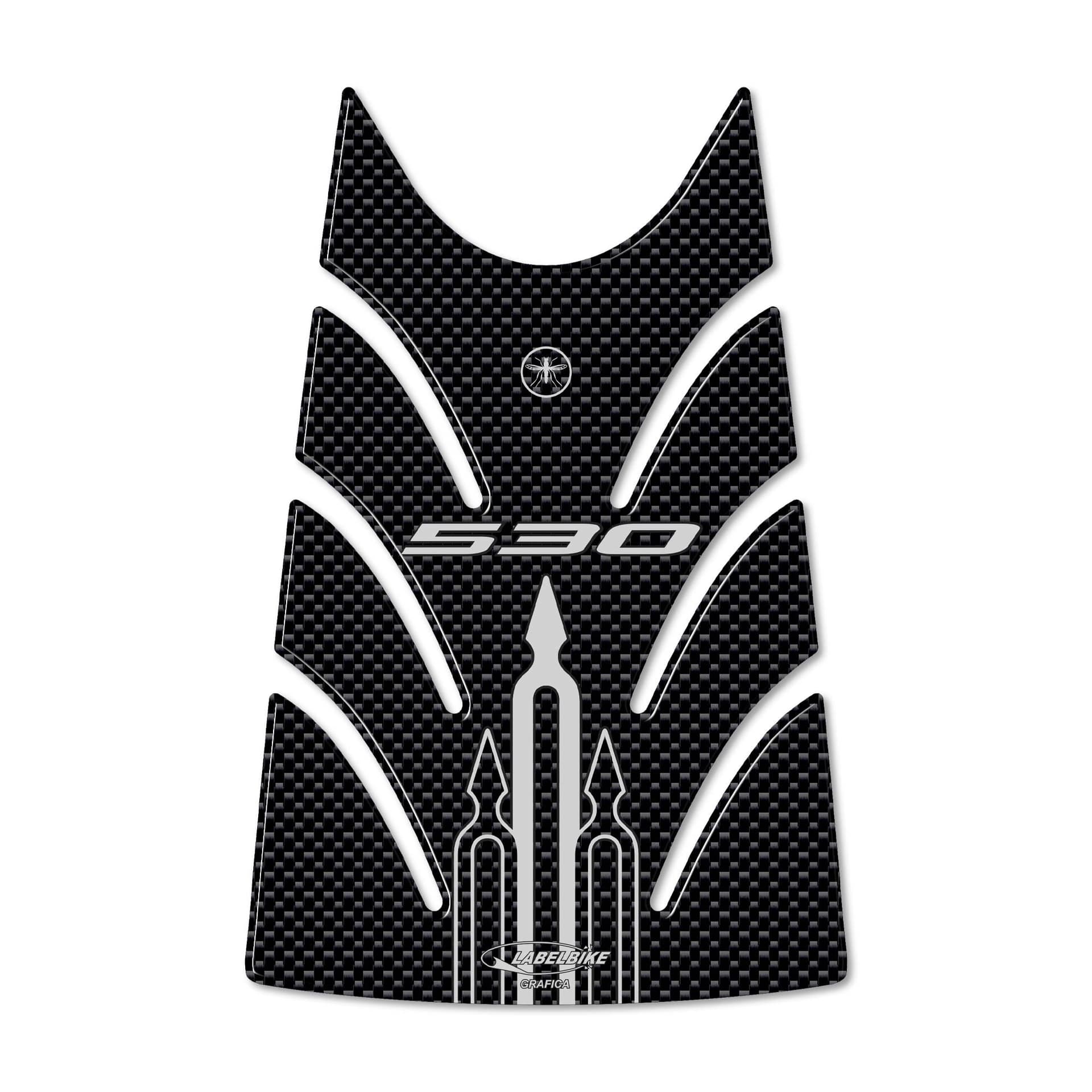 PROTEZIONE SPORTELLO SERBATOIO TMAX 530 ADESIVO 3D CARBON SCOOTER T MAX 2012-16 in Decalcomanie adesivi e magneti LabelBike - Bibbiano, commercioVirtuoso.it