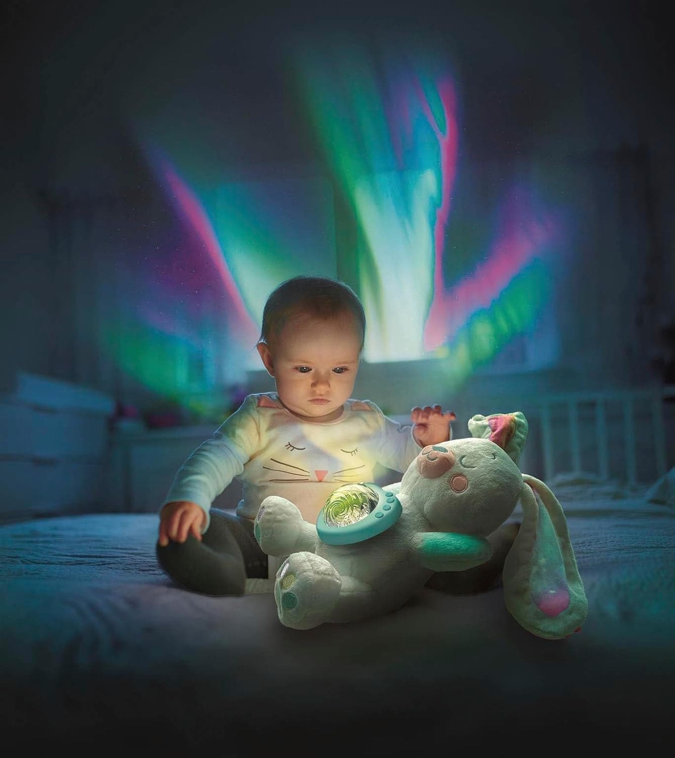 Clementoni - Baby Fiocco Proiettore di Aurora Boreale in Luci notturne per bambini Centro Bimbo - Siderno, commercioVirtuoso.it