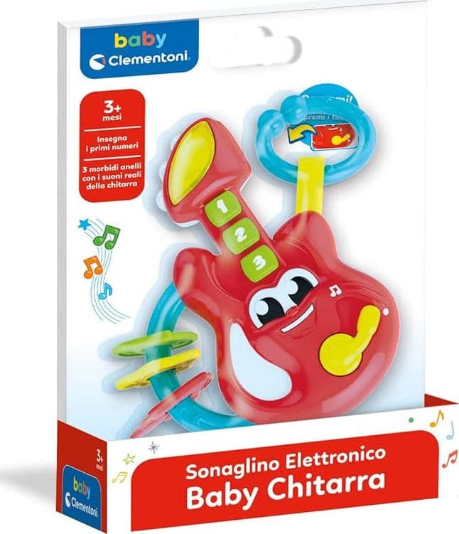 Clementoni - Sonaglino Elettronico Baby Gitar in Palle Centro Bimbo - Siderno, commercioVirtuoso.it