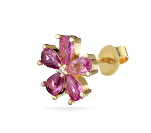 LAURA P.  -  ORECCHINI FIORE GOCCE FUCSIA in Orecchini Alba Gioielli - Casoria, commercioVirtuoso.it
