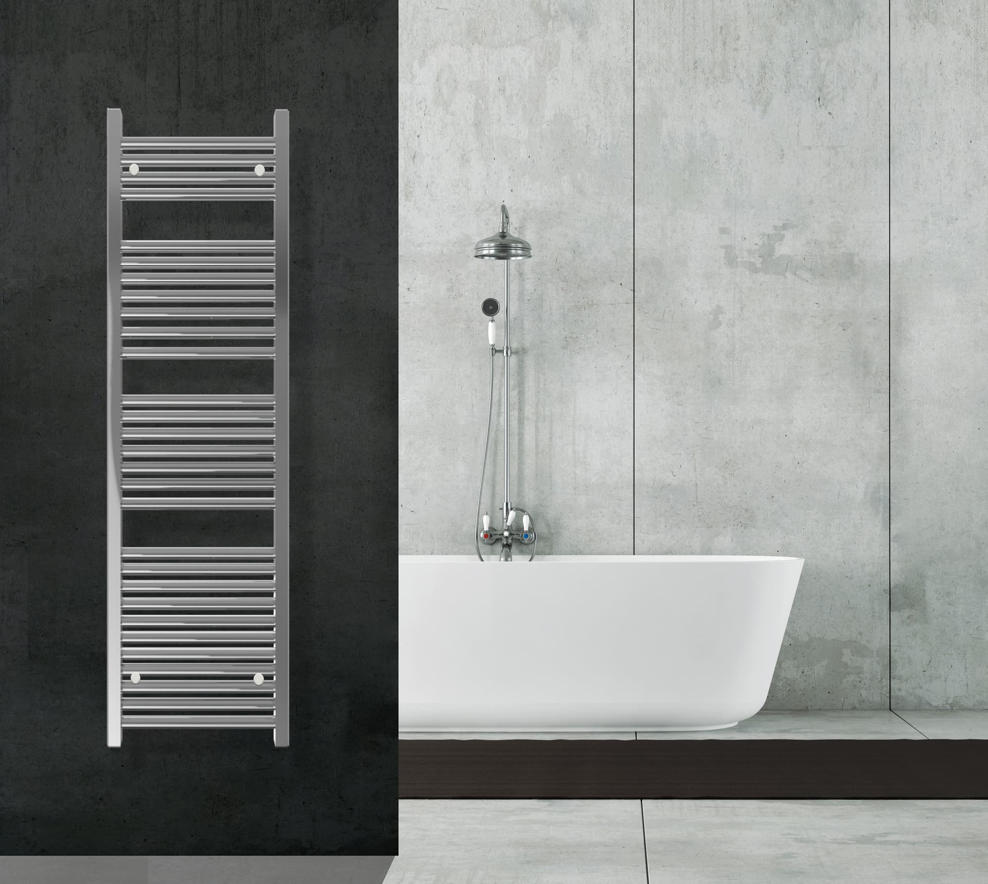 Scaldasalviette termoarredo 150x45 cromato interasse 40 cm IDRAULICO in Scalda asciugamani da parete Mondialshop - Parabiago, commercioVirtuoso.it