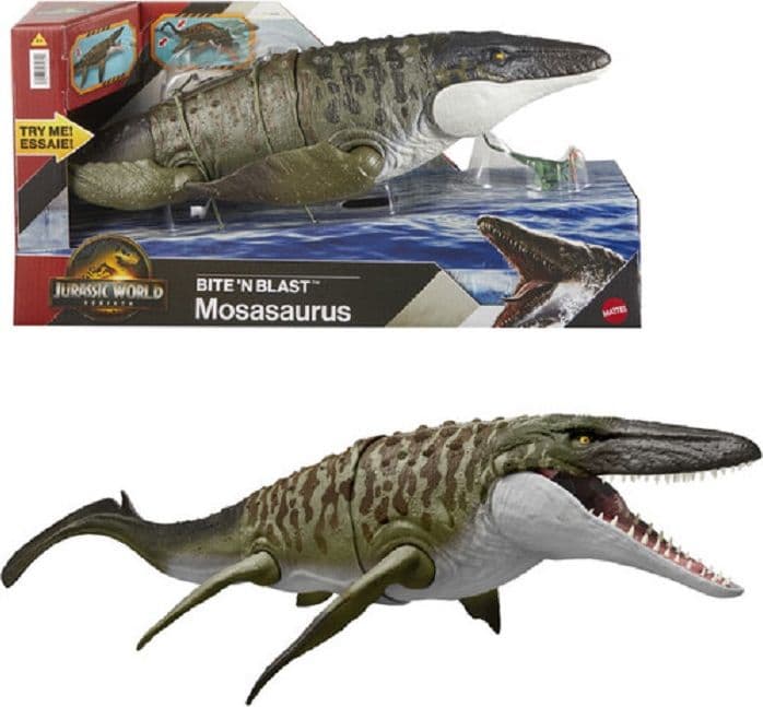 Mattel - Jurassic World Rebirth Mosasauro Morso Letale in Dinosauri e creature preistoriche Centro Bimbo - Siderno, commercioVirtuoso.it