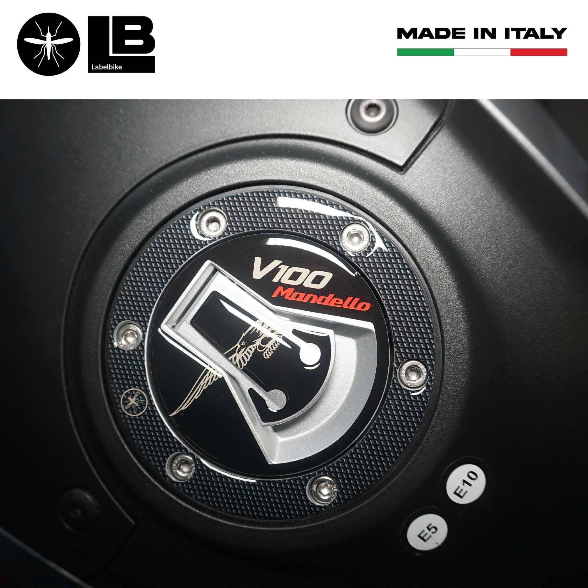 Protezione tappo serbatoio compatibile con Moto Guzzi V100 Mandello 2022 - 2023 in Decalcomanie adesivi e magneti LabelBike - Bibbiano, commercioVirtuoso.it