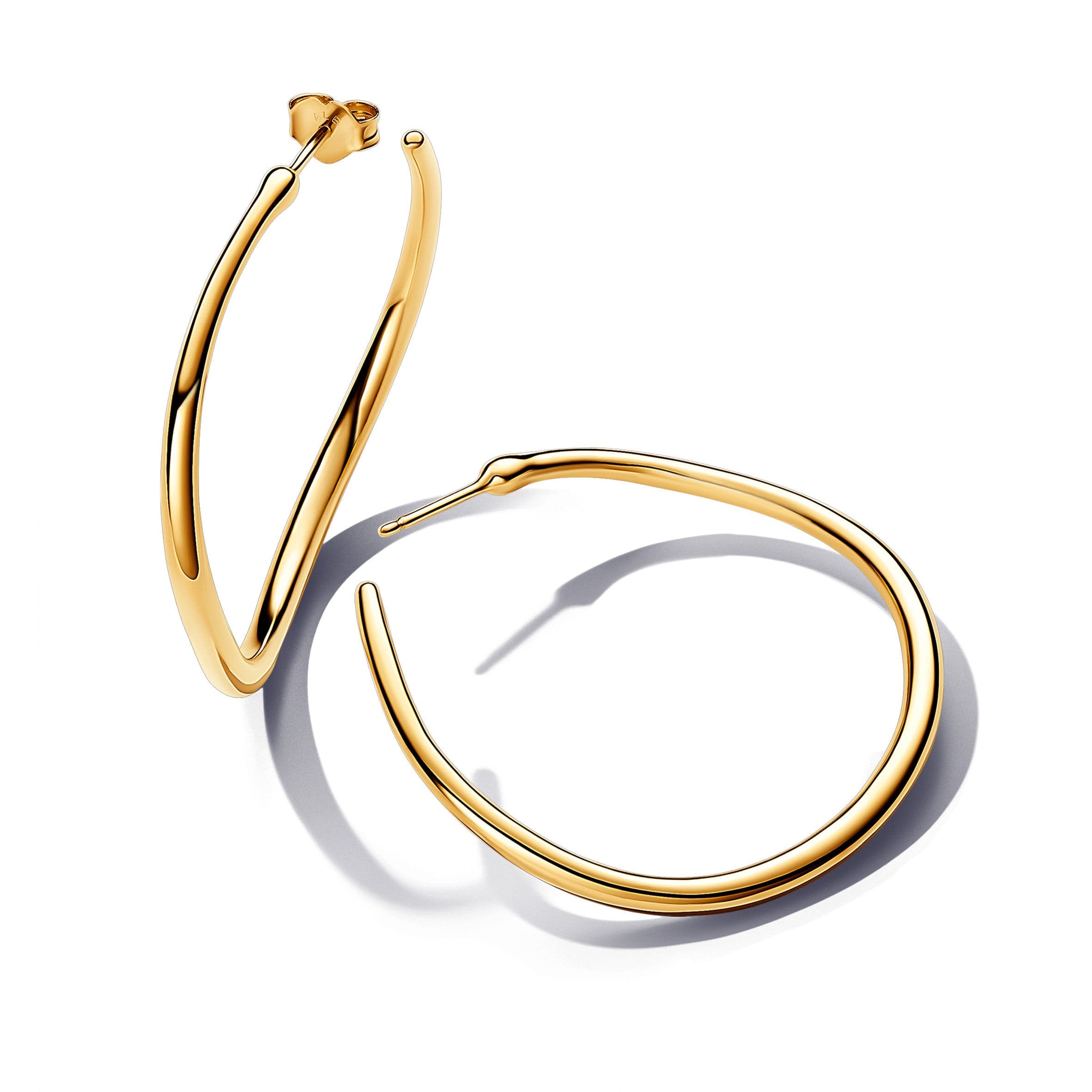 PANDORA - Orecchini Cerchi Aperti 42 mm Linea Sinuosa in Orecchini Alba Gioielli - Casoria, commercioVirtuoso.it
