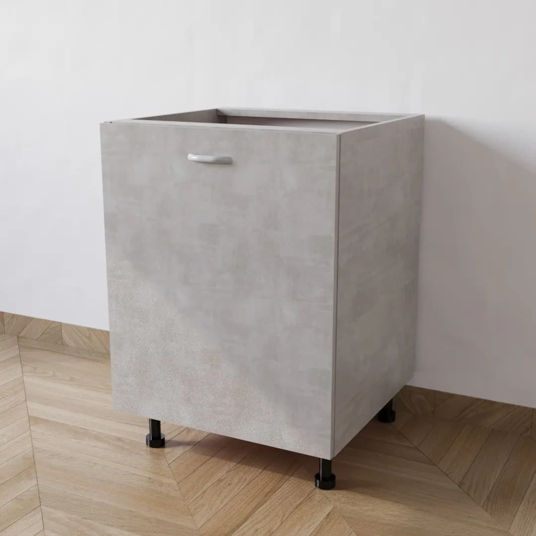 Mobile Base per Cucina compreso di Anta di Colore Cemento in prodotto Calandrelli - Napoli, commercioVirtuoso.it