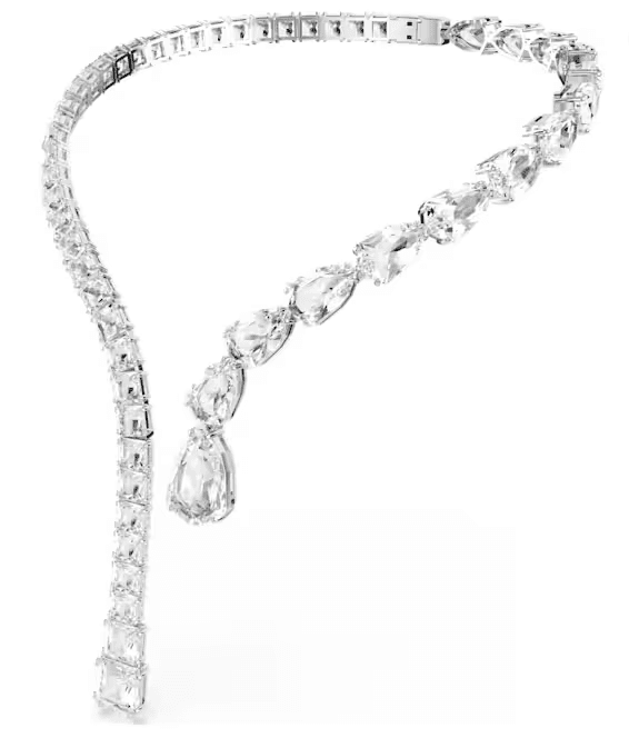 SWAROVSKI - Collana aperta Matrix Taglio misto, Bianca, Placcato rodio in Collane Alba Gioielli - Casoria, commercioVirtuoso.it