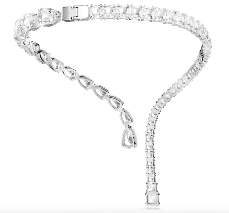 SWAROVSKI - Collana aperta Matrix Taglio misto, Bianca, Placcato rodio in Collane Alba Gioielli - Casoria, commercioVirtuoso.it