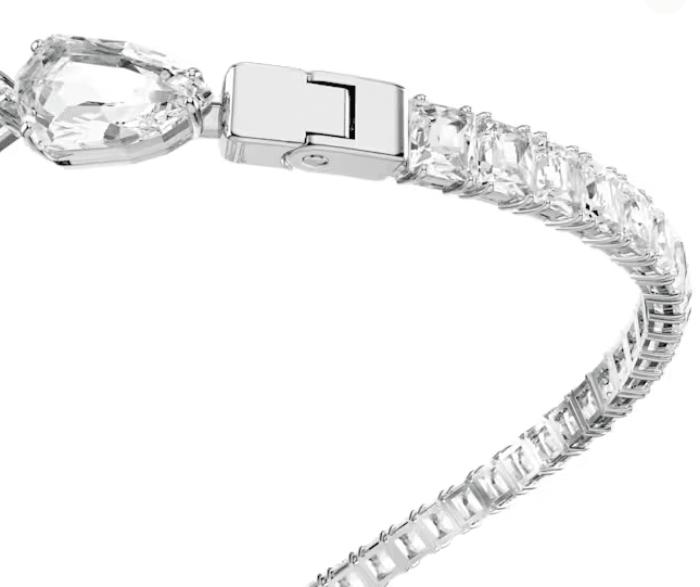 SWAROVSKI - Collana aperta Matrix Taglio misto, Bianca, Placcato rodio in Collane Alba Gioielli - Casoria, commercioVirtuoso.it