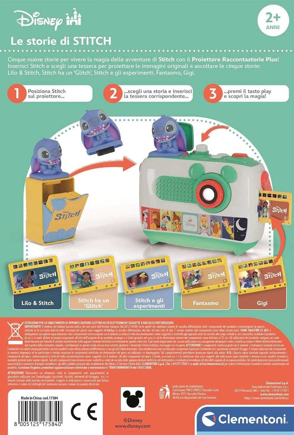 Clementoni Disney - Diapositive per Proiettore Raccontastorie Plus 17585 in Giochi elettronici Centro Bimbo - Siderno, commercioVirtuoso.it
