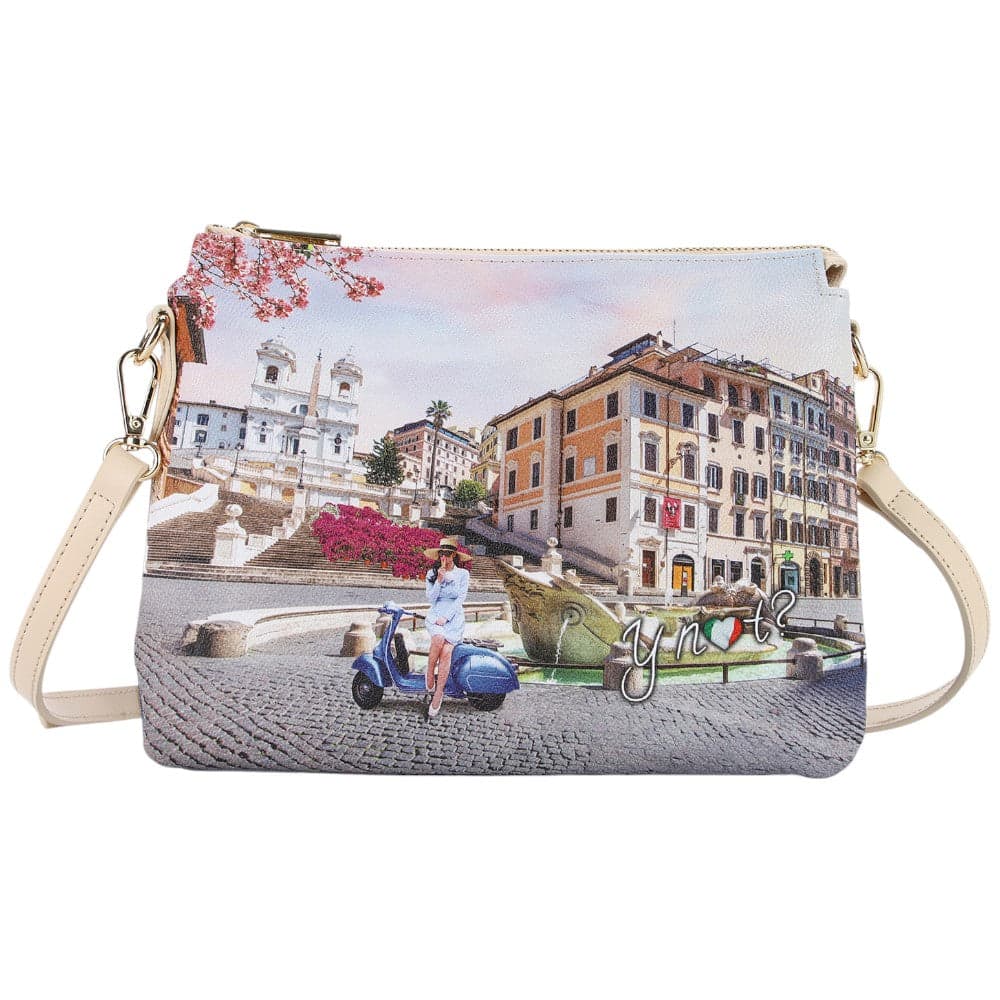 YNot shoulder bag 2 scomparti stampa Vacanza Romana YES630S5 Borse YNot