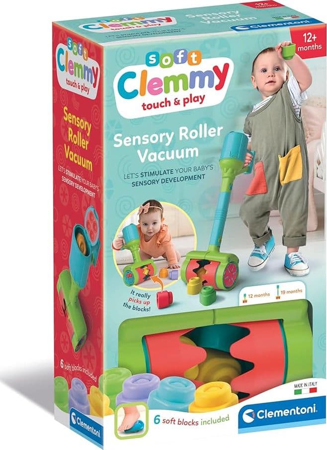 Clementoni - Soft Clemmy Aspirapolvere Touch & Play Sensory Vacuum 17975 in Set di costruzioni Centro Bimbo - Siderno, commercioVirtuoso.it