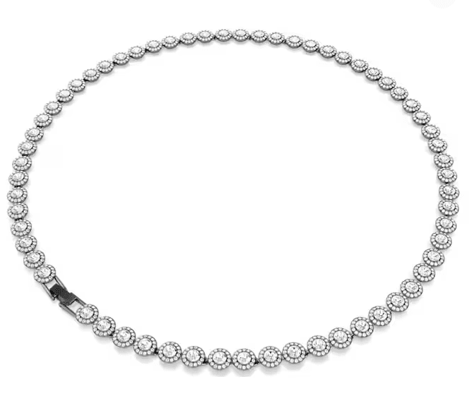 SWAROVSKI - Collana Una Angelic Taglio Round, Lunga, Bianca, Placcato rutenio in Collane Alba Gioielli - Casoria, commercioVirtuoso.it