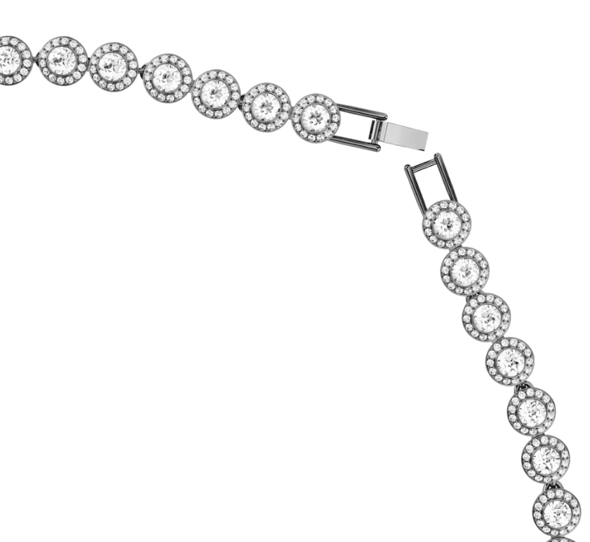 SWAROVSKI - Collana Una Angelic Taglio Round, Lunga, Bianca, Placcato rutenio in Collane Alba Gioielli - Casoria, commercioVirtuoso.it