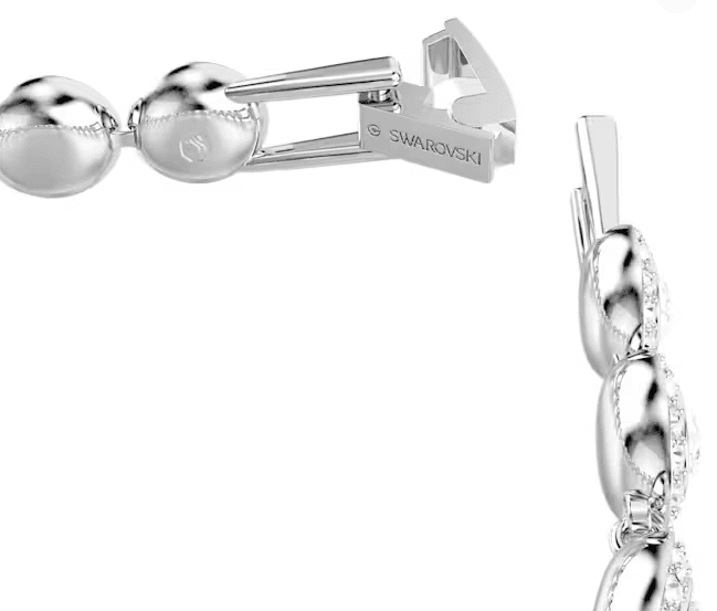 SWAROVSKI  -  Bracciale Tennis Una Angelic Taglio Round, Bianco, Placcato rodio in Bracciali Alba Gioielli - Casoria, commercioVirtuoso.it