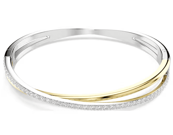 SWAROVSKI - Bracciale rigido Hyperbola Taglio Round, Bianco, Mix di finiture in Bracciali Alba Gioielli - Casoria, commercioVirtuoso.it