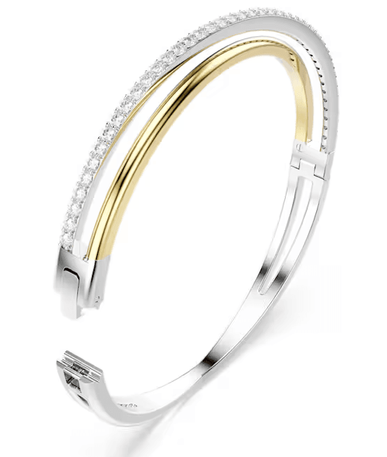 SWAROVSKI  - Bracciale rigido Hyperbola Taglio Round, Bianco, Mix di finiture in Bracciali Alba Gioielli - Casoria, commercioVirtuoso.it