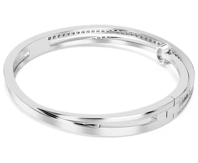 SWAROVSKI - Bracciale rigido Hyperbola Taglio misto, Bianco, Placcato rodio in Bracciali Alba Gioielli - Casoria, commercioVirtuoso.it