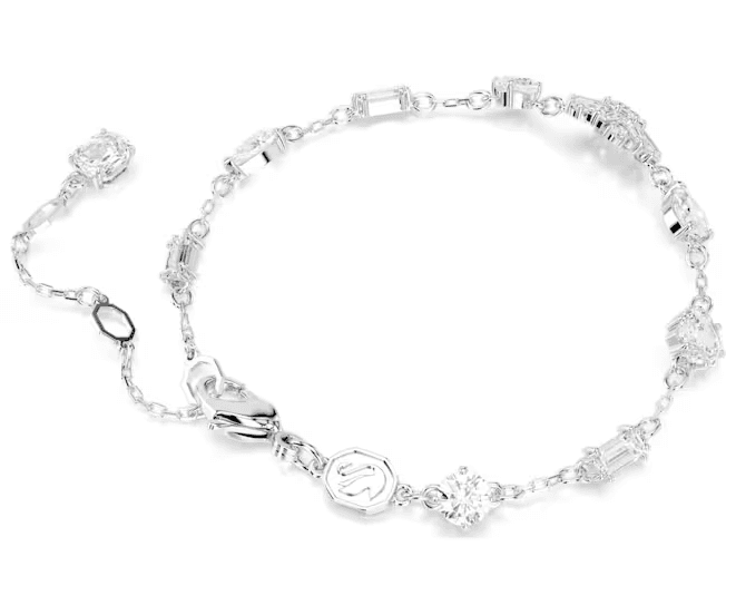 SWAROVSKI  - Bracciale Idyllia Taglio misto, Fiocco Di Neve, Bianco, Placcato rodio in Bracciali Alba Gioielli - Casoria, commercioVirtuoso.it