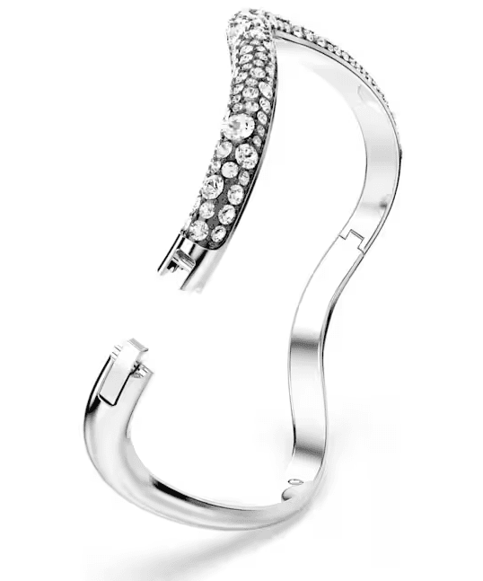 SWAROVSKI  - Bracciale rigido Sublima Taglio Round, Bianco, Placcato rodio in Bracciali Alba Gioielli - Casoria, commercioVirtuoso.it