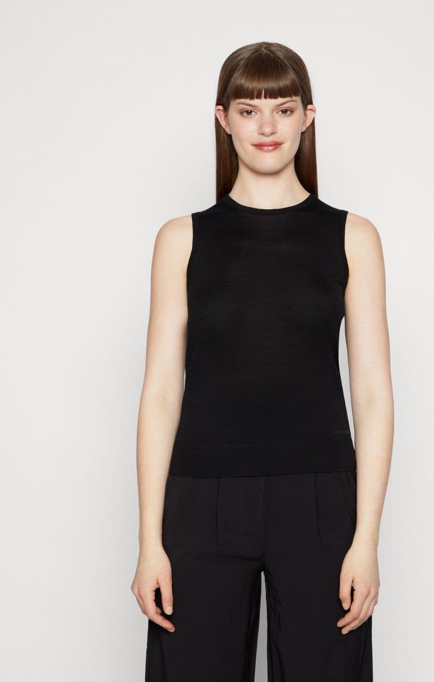 calvin klein CANOTTA ESSENTIAL MERINO TANK TOP da donna in Corpetti e canottiere Drestige - Casamassima, commercioVirtuoso.it