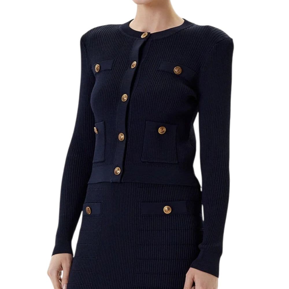 Guess cardigan blu maglia a costine EMMIE W5YR09Z0130G7V2 in Cardigan Prodotti di Classe - Nocera Superiore, commercioVirtuoso.it