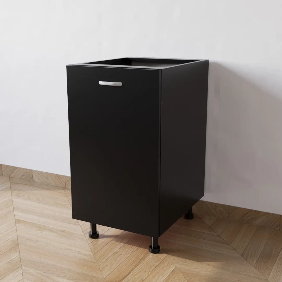 Mobile Base per Cucina compreso di Anta di Colore Nero in prodotto Calandrelli - Napoli, commercioVirtuoso.it