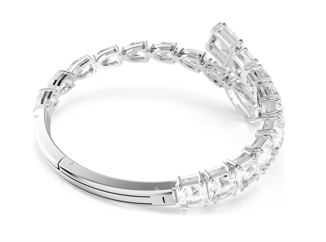 SWAROVSKI - Bracciale rigido Matrix Taglio misto, Bianco, Placcato rodio in Bracciali Alba Gioielli - Casoria, commercioVirtuoso.it