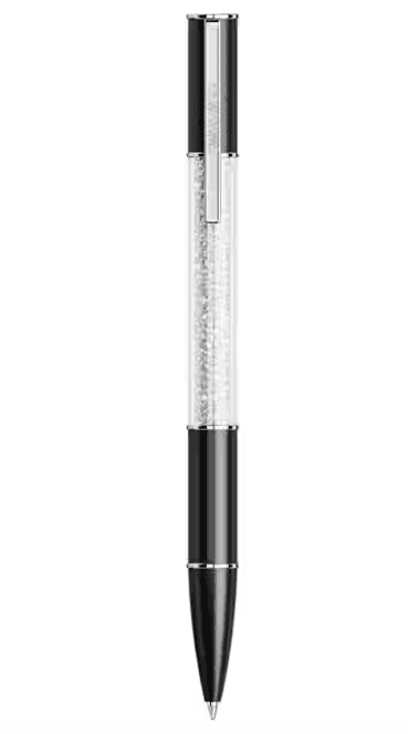 Swarovski -  Penna a sfera Crystalline Lustre Nero, Placcato rodio in Penne a sfera Alba Gioielli - Casoria, commercioVirtuoso.it