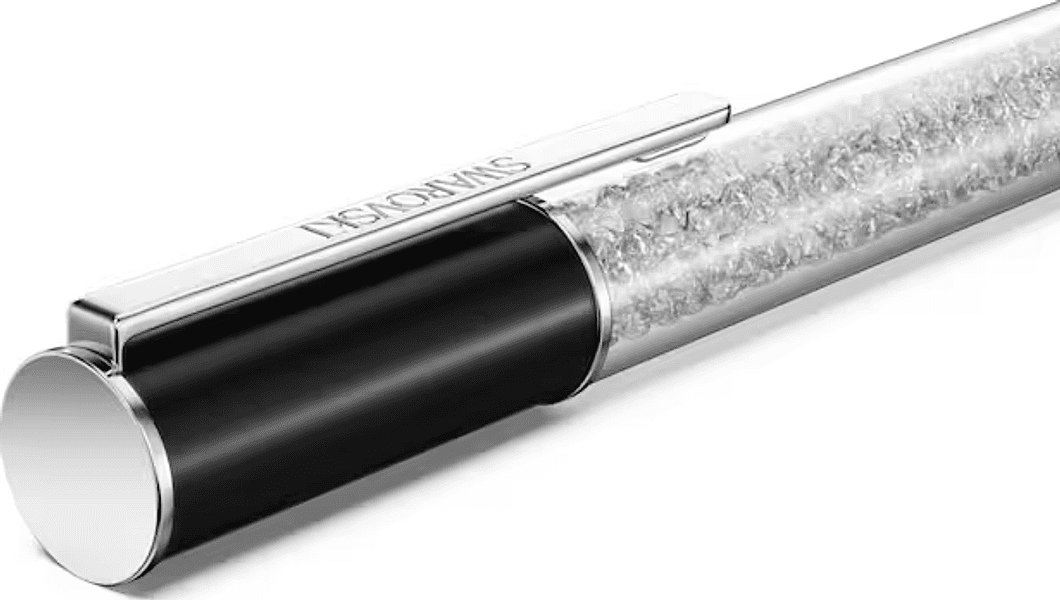 Swarovski -  Penna a sfera Crystalline Lustre Nero, Placcato rodio in Penne a sfera Alba Gioielli - Casoria, commercioVirtuoso.it
