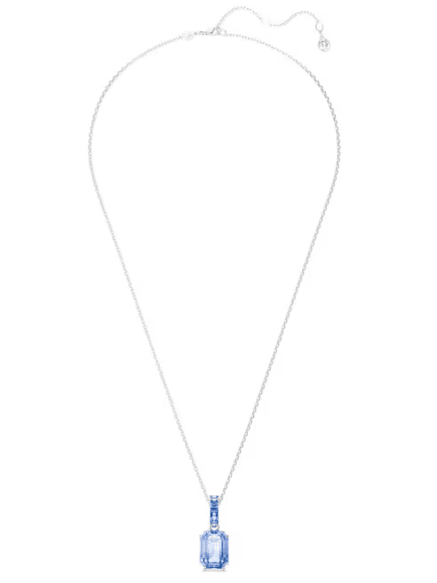 SWAROVSKI  -  Collana con Pendente Millenia Taglio ottagonale, Blu, Placcato rodio in Collane Alba Gioielli - Casoria, commercioVirtuoso.it