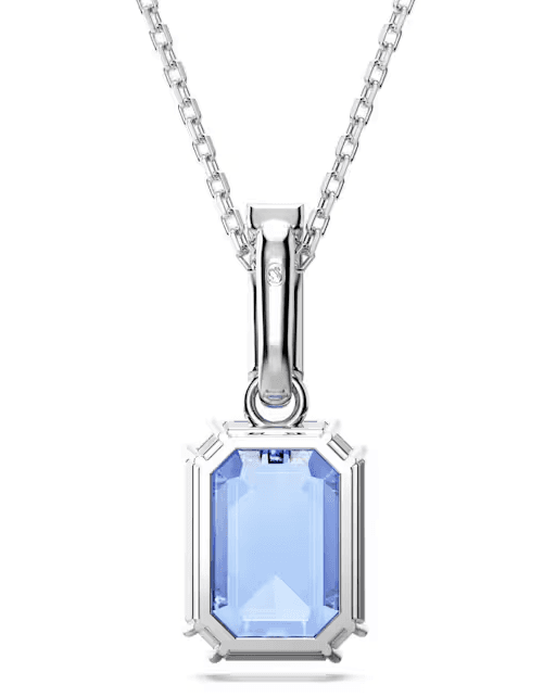 SWAROVSKI  -  Collana con Pendente Millenia Taglio ottagonale, Blu, Placcato rodio in Collane Alba Gioielli - Casoria, commercioVirtuoso.it