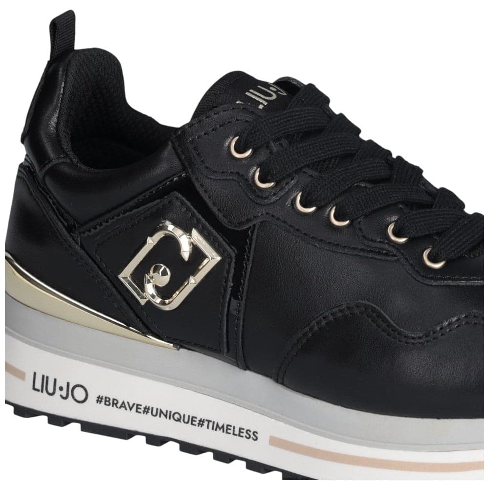 LIU JO sneakers nere in pelle MAXI WONDER in Sneaker casual Prodotti di Classe - Nocera Superiore, commercioVirtuoso.it